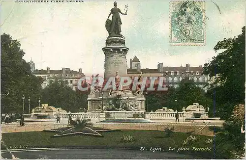 Ansichtskarte AK Lyon la place perrache