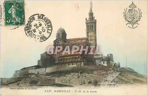 Cartes postales Xxiv marseille n d  de la garde