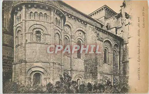 Cartes postales Saintes eglise saint europe abside cote nord