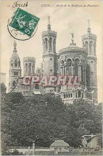 Cartes postales Lyon abside de la basilique de fourviere