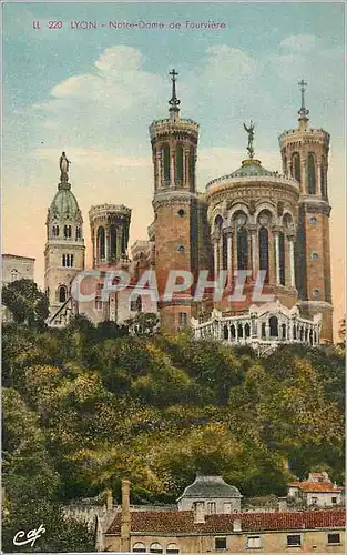 Cartes postales Lyon notre dame de fourviere