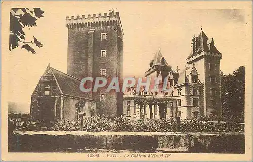 Cartes postales Pau le chateau d henri iv