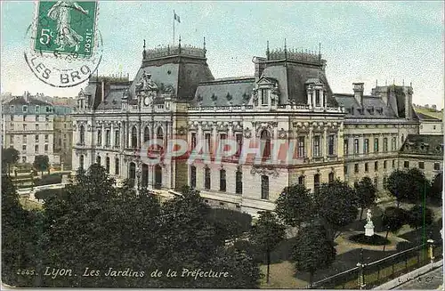 Cartes postales Lyon les jardins de la prefecture