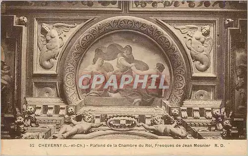 Ansichtskarte AK Cheverny(l et ch) plafond de la chambre du roi fresques de jean mosnier