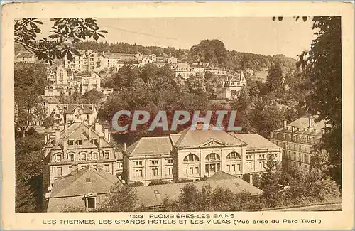 Cartes postales Plombieres les bains les thermes les grandes hotels et les villas(vue prise du parc tivoli)