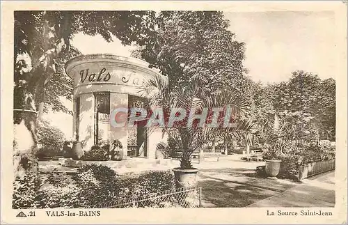 Cartes postales Vals les bains la source saint jean