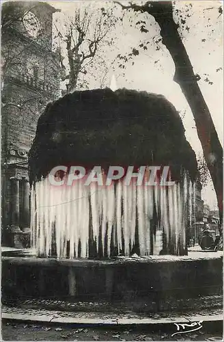 Cartes postales moderne Salon de provence la fontaine moussue gelee