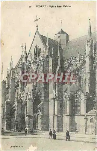 Cartes postales Troyes eglise saint urbain