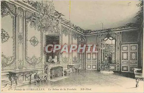 Cartes postales Palais de versailles le salon de la pendule