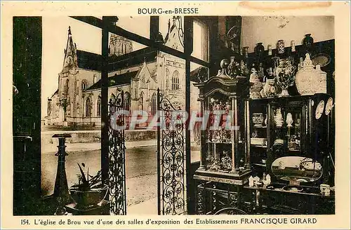 Cartes postales Bourg en bresse 154 l eglise de brou vue d une des salles d exposition des etablissement francis