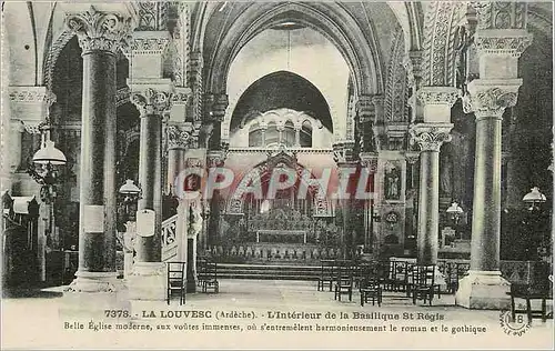 Ansichtskarte AK La louvesc(ardeche) l interieur de la basilique st regis