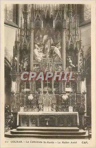 Cartes postales Colmar la cathedrale st martin le maitre autel