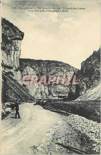 Ansichtskarte AK Dauphine de gronoble au villard de lans les gorges d engins