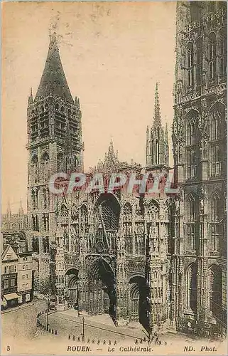 Cartes postales Rouen la cathedrale