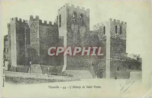 Cartes postales Marseille 44 l abbaye de saint victor (carte 1900)