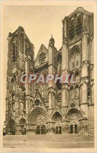 Ansichtskarte AK La douce france bourges(cher) la cahedrale st etienne(facade)