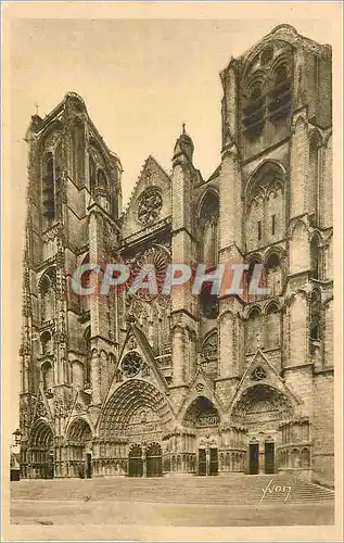 Cartes postales La douce france bourges(cher) la cahedrale st etienne(facade)