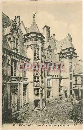 Cartes postales Bourges cour du palais jacques coeur