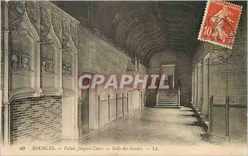 Cartes postales Bourges palais jacques coeus salle des gardes