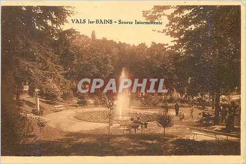 Cartes postales Vals les bains sources intermittente