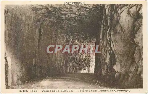Cartes postales L auvergne 1626 vallee de la sioule interieur du tunnel de chouvigny