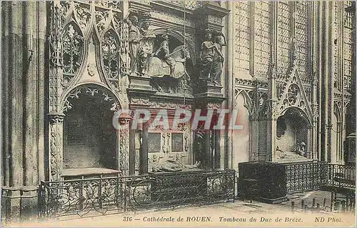 Ansichtskarte AK Cathedrale de rouen tombeau du duc de breze