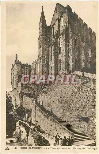 Ansichtskarte AK Mont st michel la tour du nord et l entree de l abbaye