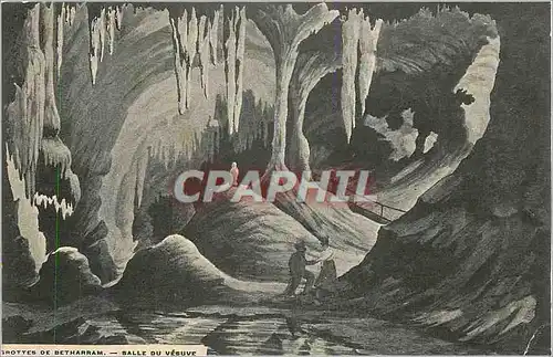 Cartes postales Grottes de betharram salle du vesuve