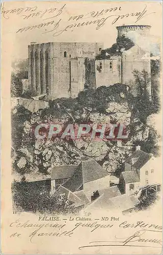 Cartes postales Falaise le chateau