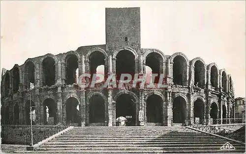 Moderne Karte Arles amphitheatre romaine vue exterieure