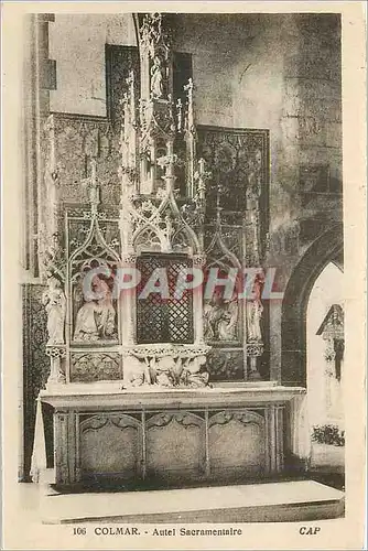 Cartes postales Colmar autel sacramentaire