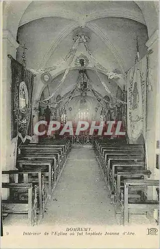 Ansichtskarte AK Domremy interieur de l eglise ou fut baptisee jeanne d arc