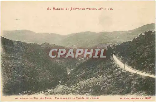 Cartes postales Au ballon de servance (vosges) Au depart du Col des Croix Panorama de la vallee de l'Ognon