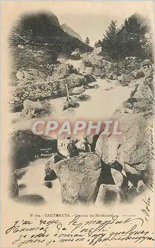 Cartes postales Cauterets cascade du manhourat