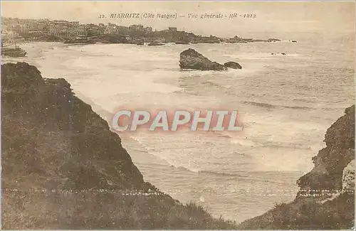 Cartes postales Biarritz (cote basque) vue generale