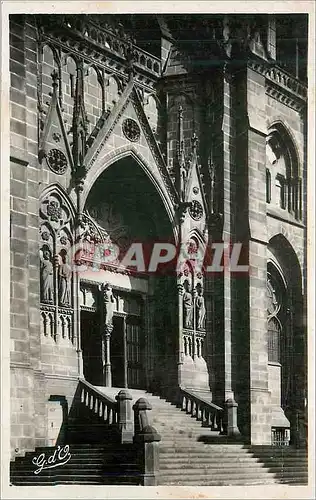 Cartes postales moderne Clermont ferrand la cathedrale facade entree principale