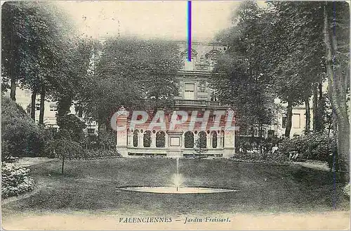 Cartes postales Valenciennes jardins froissart