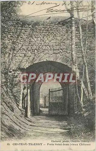 Cartes postales Chateau thierry porte saint jean (vieux chateau)