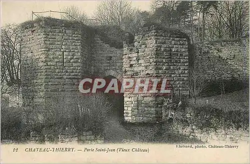 Cartes postales Chateau thierry porte saint jean (vieux chateau)