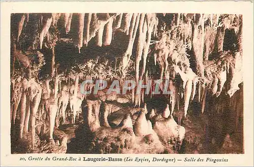 Ansichtskarte AK Grotte du grand roc a laugerie basse (les eyzies dordogne) salle des pingouins