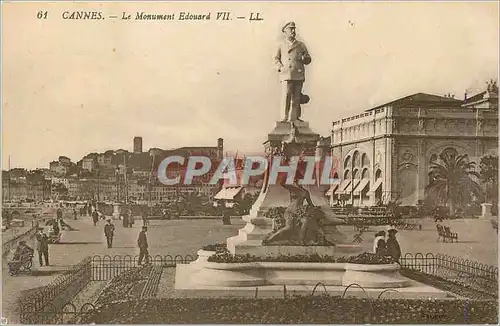 Cartes postales Cannes le monument edouard VII