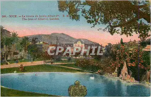 Cartes postales Nice la grotte du jadin albert 1er