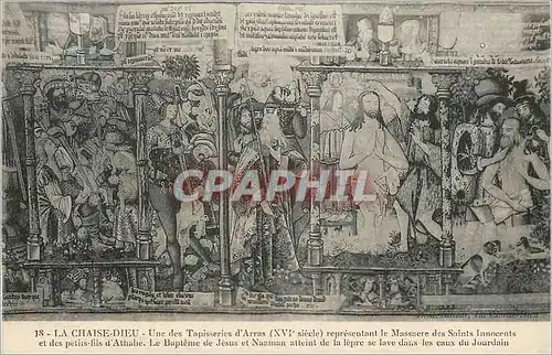 Cartes postales La chaise dieu une des tapisseries d arras (xvi siecle)