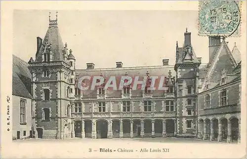 Cartes postales Blois chateau aile louis xii