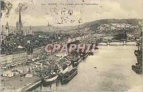 Cartes postales Rouen vue generale prise du transbordeur