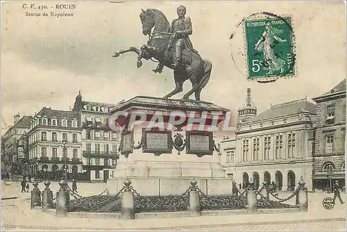 Cartes postales Rouen statue de napoleon
