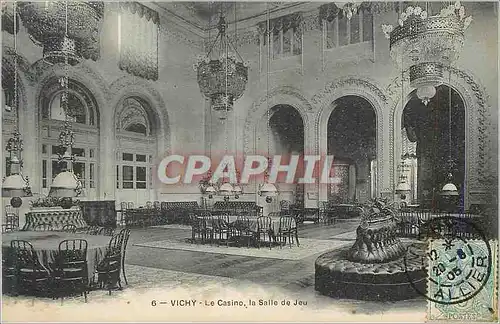 Cartes postales Vichy le casino la salle de jeu