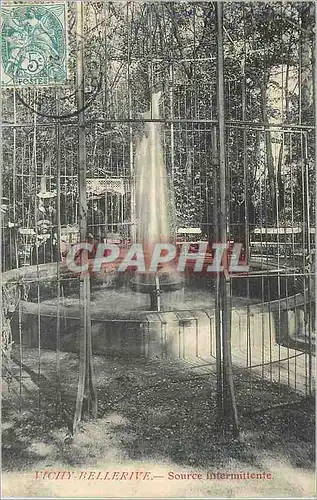 Cartes postales Vichy bellerive source intermittente