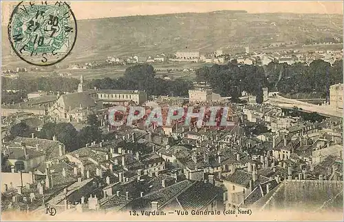 Cartes postales Verdun vue generale (cote nord)