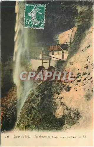 Cartes postales Ligne du sud les gorges du loup la cascade